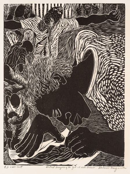 The Artist Trying to Get It All Down