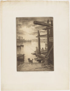 Échafaudages dans la Cale au Pollet, Dieppe