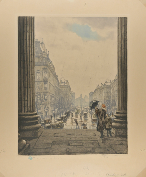 RUE ROYALE IN THE RAIN, PARIS