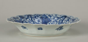 Dish with Scalloped Rim and Sea Life Motif