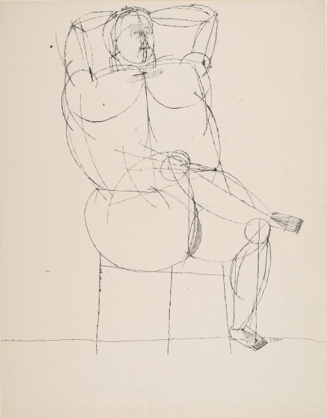 SEATED FEMALE NUDE