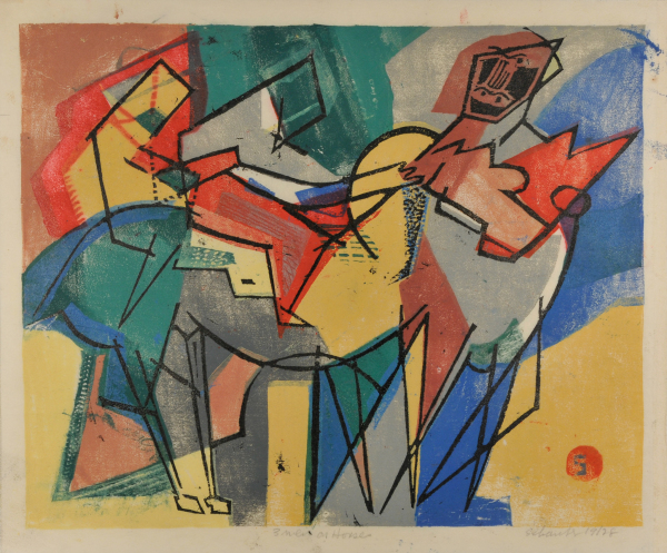 Three Men on Horseback