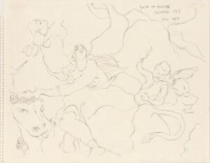 Study of the ‘Rape of Europa,’ after Noel-Nicholas Coypel