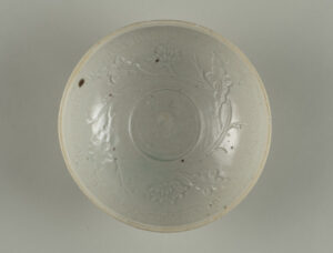 Bowl Decorated with Molded and Applied Leaves and Flowers