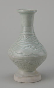 Vase with Molded Lotus Decoration