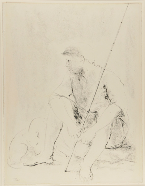 Boy with Fishing Pole - Image 2