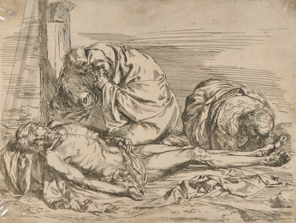 Christ Mourned by the Virgin, St. John and the Magdalene - Image 3