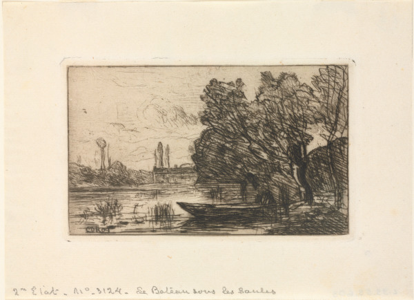 Ville D’Avray: Boat Under the Willows (Morning Effect) - Image 2