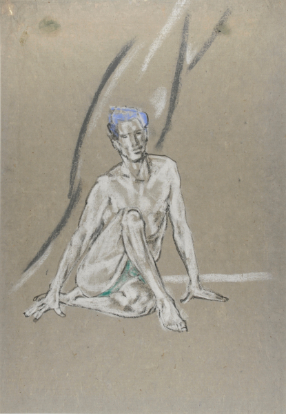 Seated Male Figure - Image 4