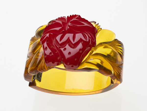 Layered Translucent Red and Yellow Strawberry Design - Image 2