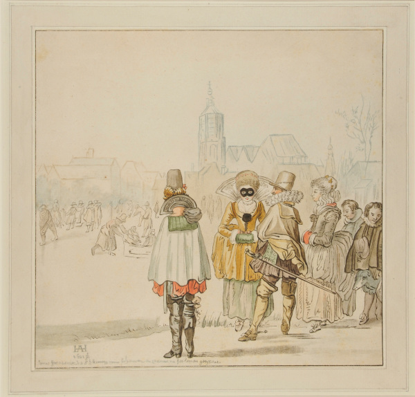 Figures Waiting to Ice Skate - Image 4