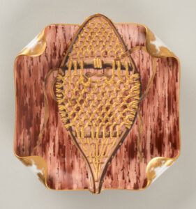 “Snow Shoe” Ice Cream Plate