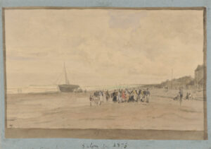 Study for “Fish Auction at the Beach of Villerville”