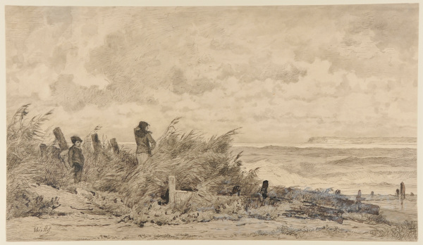 A Stormy Day (on the beach at Villerville?) - Image 3
