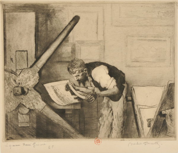 Henri Guérard at His Press