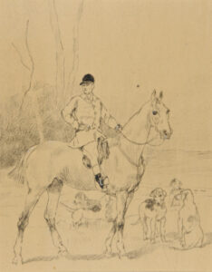 Mounted Huntsman with Dogs