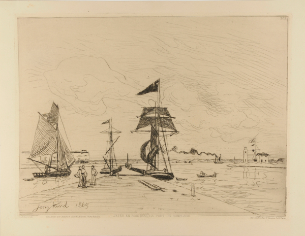 WOODEN JETTY AT THE PORT OF HONFLEUR