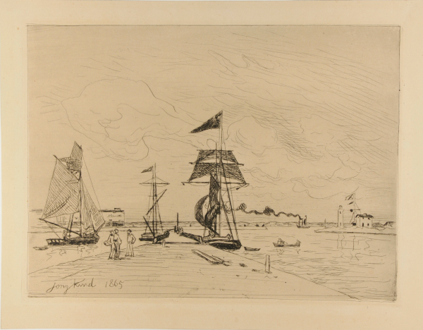 Jetée en bois dans le port de Honfleur - Image 4