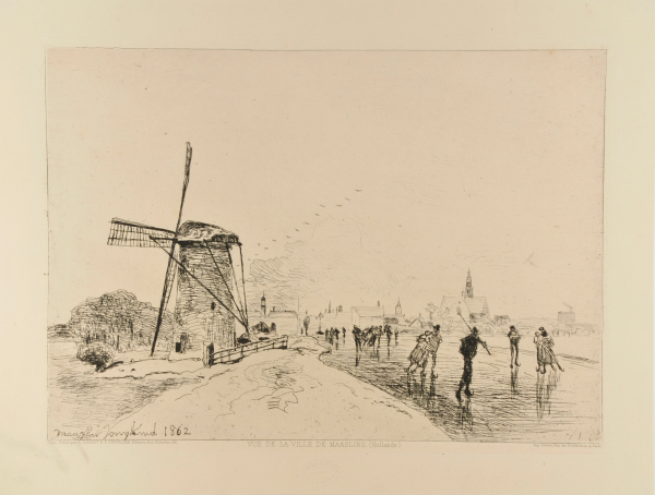 Vue de la ville de Maaslins (Hollande) - Image 2