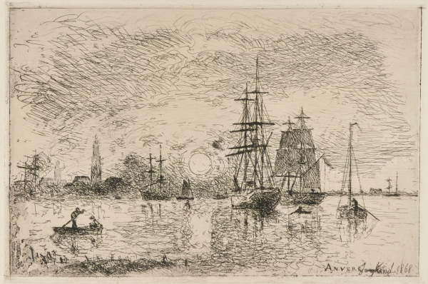 Soleil couchant, port d’Anvers - Image 2