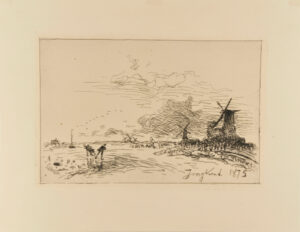 Canal de Hollande, près de Rotterdam (Hiver)