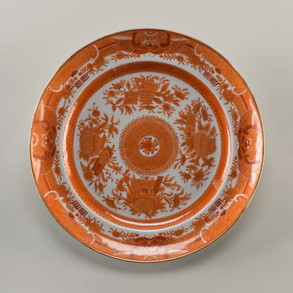 Plate Decorated with with Fitzhugh Pattern