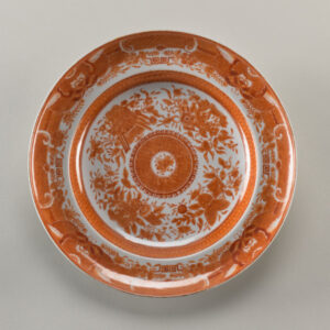 Soup Plate Decorated with Fitzhugh Pattern