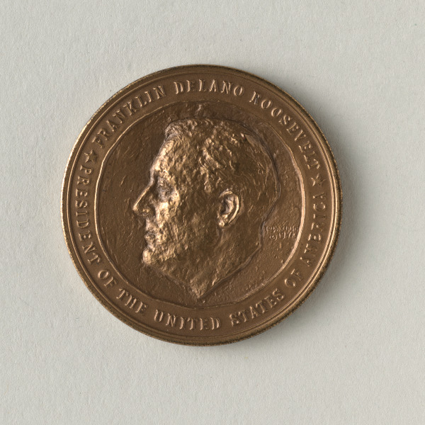 "FRANKLIN DELANO ROOSEVELT THIRD INAUGURATION" MEDAL