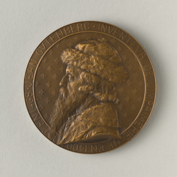 "JEAN GUTENBERG (1400-1468)" MEDAL