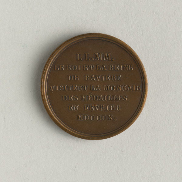 “The King and Queen of Bavaria visit the Mint of Medals in February 1810” Medal - Image 2