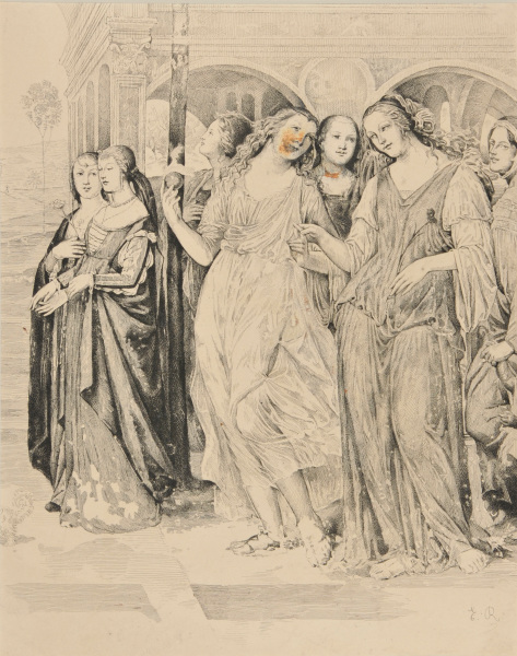 Detail of Temptation of the Monks - Image 2