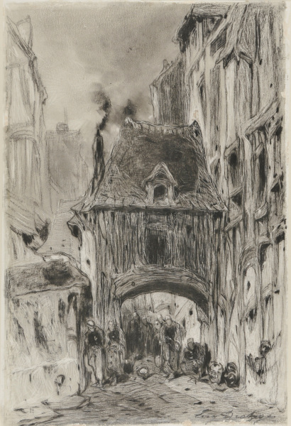 Village Gate with Villagers - Image 2