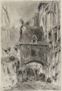 Village Gate with Villagers