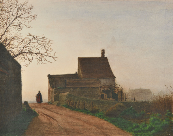 Village Street with Female Figure - Image 3