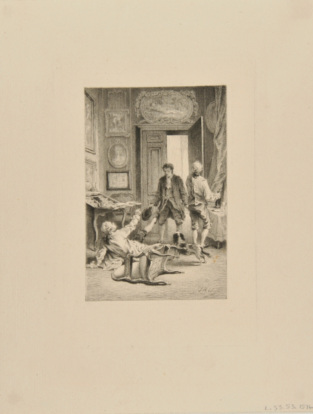 Study of Pigs, and Head Studies of a Woman