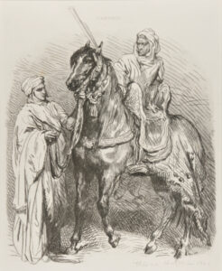 Arabe montant en selle (Cavalier Arabe partant pour la guerre)