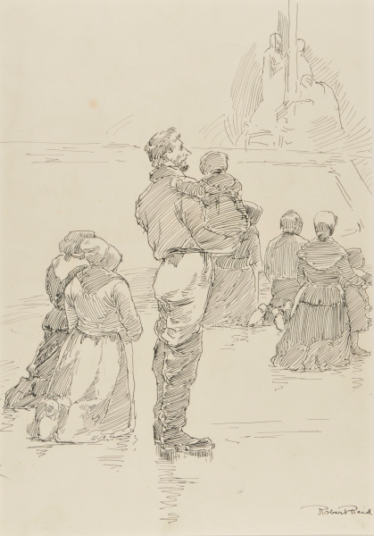 ‘Blessing the Boats, Religious Service on the Normandy Coast’ - Image 2