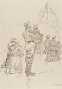 ‘Blessing the Boats, Religious Service on the Normandy Coast’