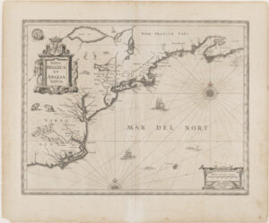 Map of East Coast from Nova Scotia to Virginia