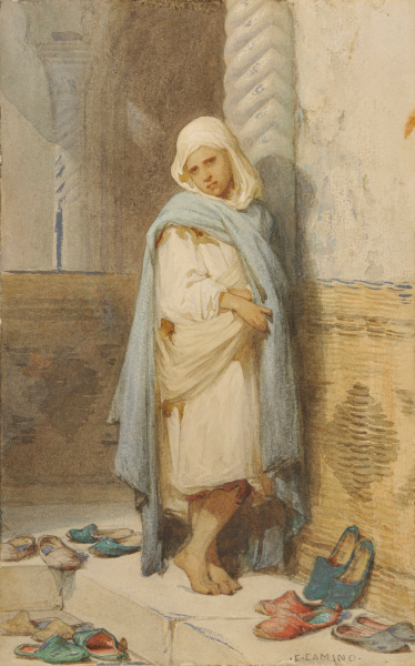 Arab Standing Outside the Mosque - Image 4