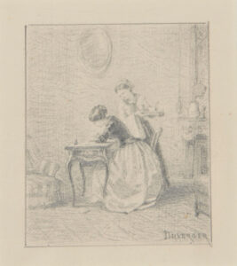 Domestic Interior with Two Women