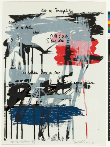 Plate from the book “Odes”