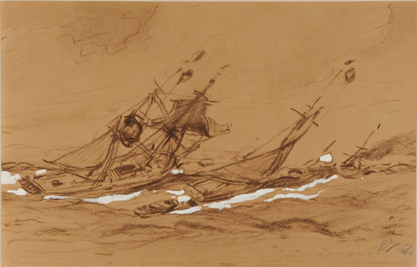 SAILBOATS IN HEAVY WEATHER