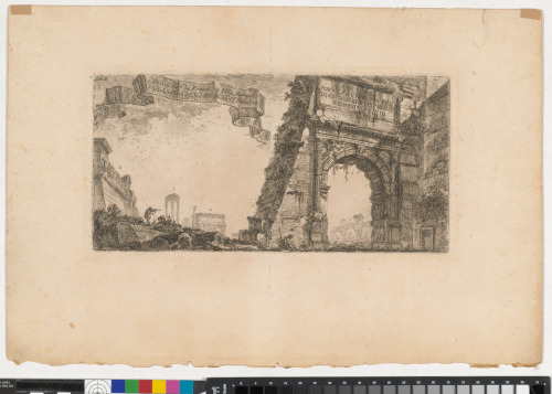 I. Arco di Tito in Romaq. 2. Villa Farnese. 3. Colone. del Temo. di Gve. St.re. 4.Arco. di Seto. Servro. 5.To. della Pace (I. Arch of Titus 2. Villa Farnese. 3. Columns of the Temple of Jupiter Stator. 4. Arch of Septimius Severus. 5. Temple of Peace) - Image 2