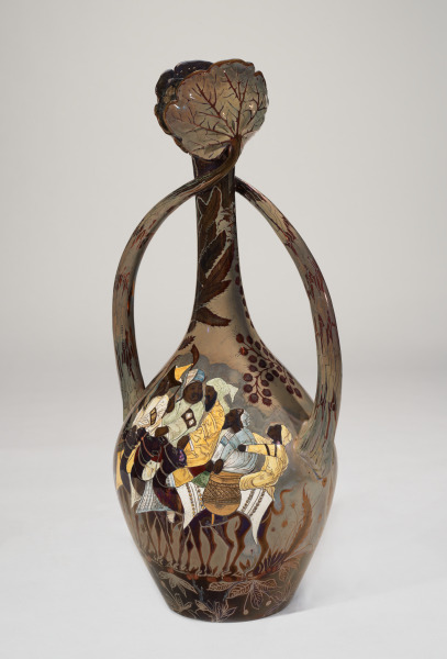 Vase with scenes from the Maqamat al-Ḥarīrī - Image 1