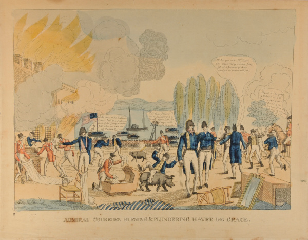 Admiral Cockburn Burning and Plundering Havre de Grace - Image 4