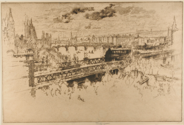 London Over Charing Cross Bridge - Image 2