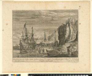 Elijah Overlooking Beach with Fisherman