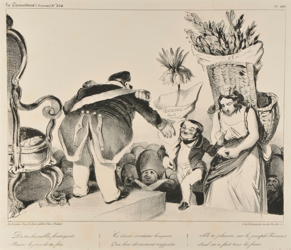 De tes humbles foutriquets / Reçois, le jour de la fête, / Ces deux modestes bouquets / Que leur dévouement d’apprête. / Ils te plairont, car le peuple Français / Seul en a fait tous les frais. - Image 3