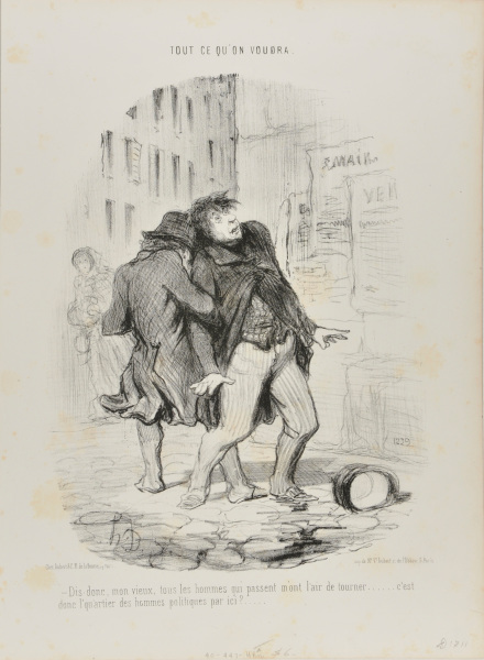 TELL ME, MY FRIEND, ALL THE PEOPLE WHO WALK IN THIS AREA TURN AROUND... COULD IT BE THAT THIS IS THE POLITICIAN'S DISTRICT?